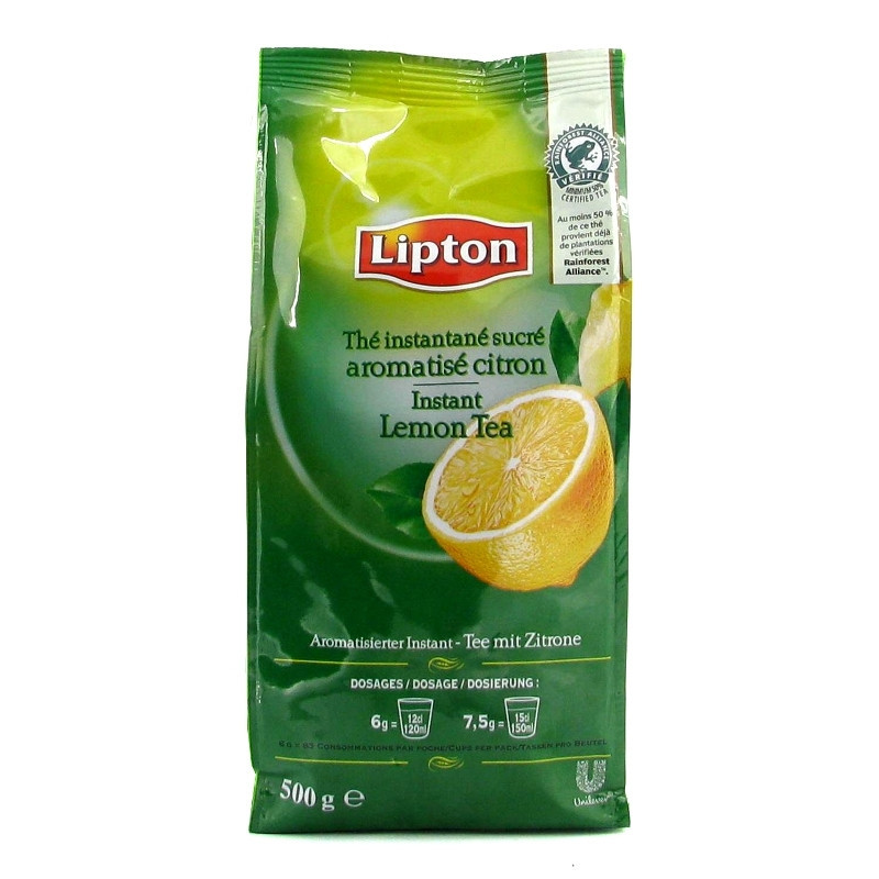 Thé citron Lipton - Poche de 500g - Distributeur automatique