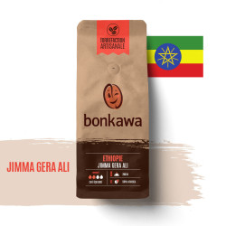 Café en grain Bonkawa - Ethiopie Lavé Jimma Gera Ali - 250g ou 1 Kg
