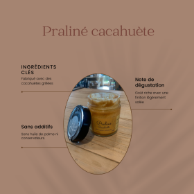 Pot de praliné cacahuète 230g de Léa & Alexandre