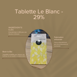 Chocolat Blanc 29% Léa & Alexandre - Douceur Vanillée et Onctueuse