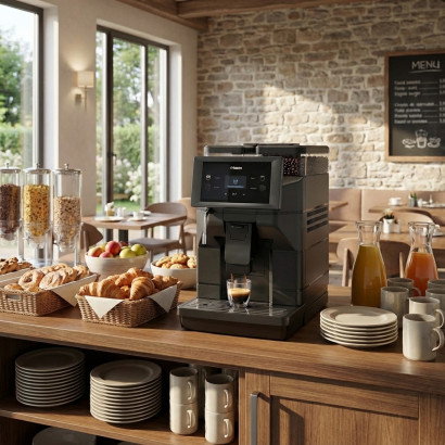 Machine à café Aurora M2 de chez Saeco : parfaite pour les espaces petit déjeuner !